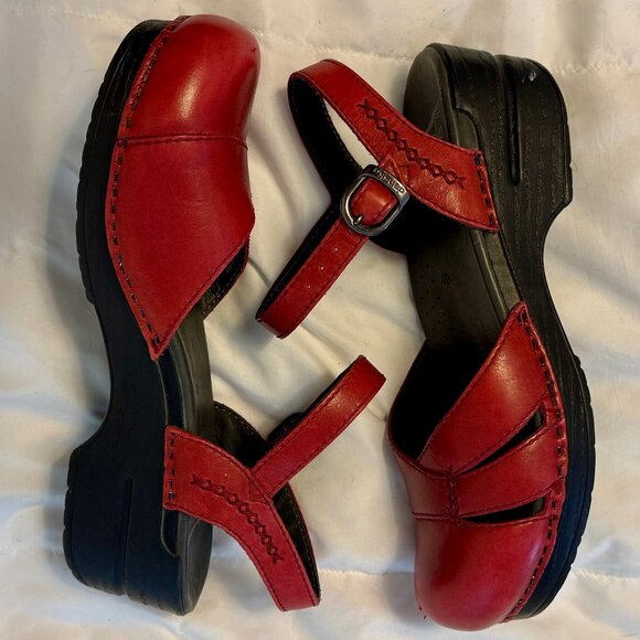 Dansko Margrete red sandals 40 - Picture 3 of 11